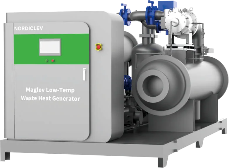 Nordiclev NTO maglev waste heat generator